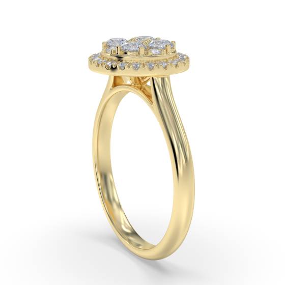 0.40ct VS/G-H Round Diamond Set Cluster Ring