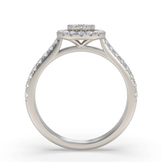 0.35ct VS/G-H Round Diamond Set Cluster Ring