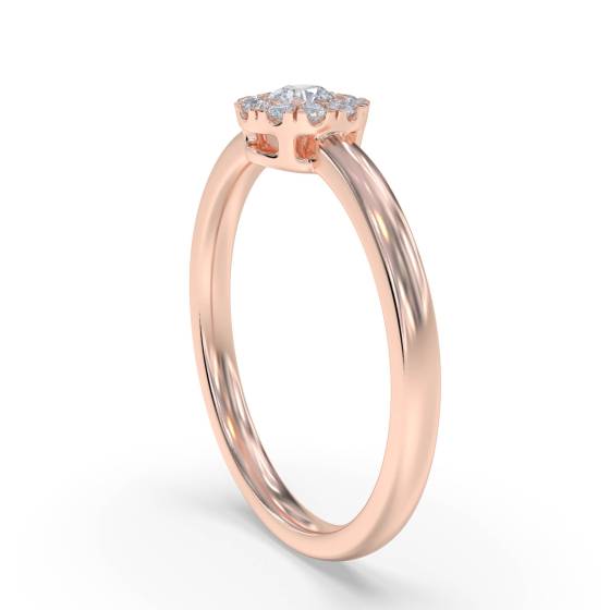 0.10ct VS/G-H Round Diamond Set Cluster Ring