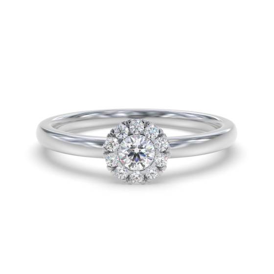 0.10ct VS/G-H Round Diamond Set Cluster Ring