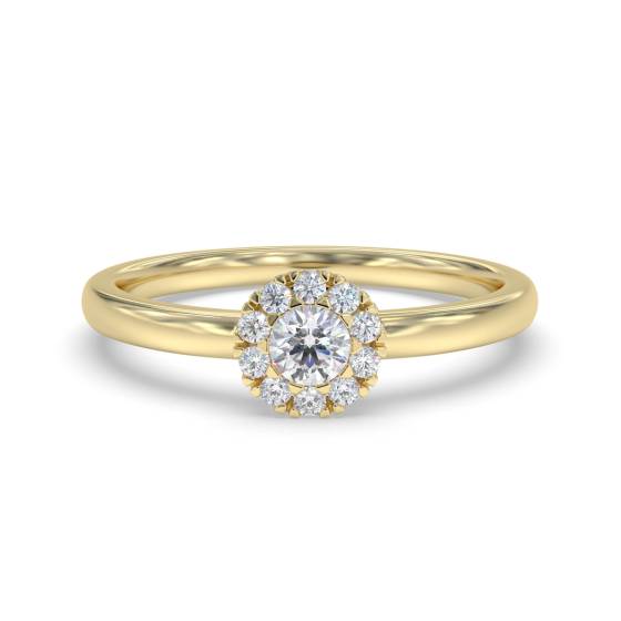 0.10ct VS/G-H Round Diamond Set Cluster Ring