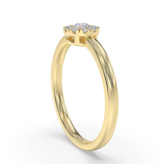 0.10ct VS/G-H Round Diamond Set Cluster Ring