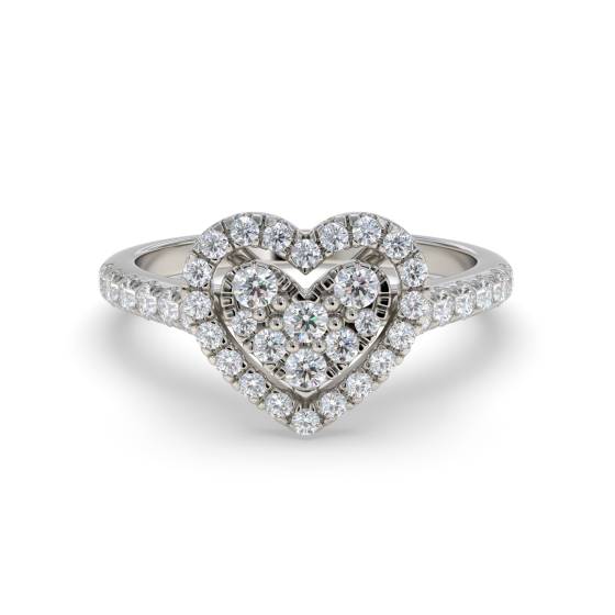 0.40ct VS/G-H Round Diamond Set Cluster Ring