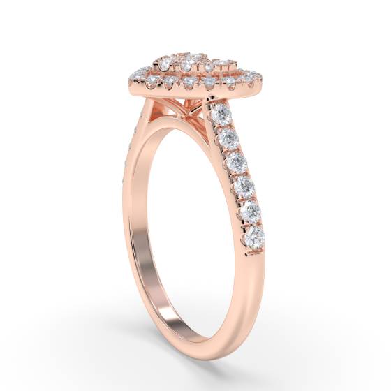 0.40ct VS/G-H Round Diamond Set Cluster Ring