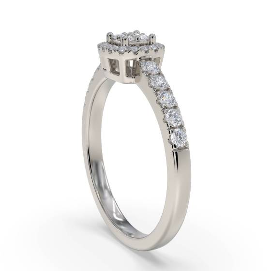 0.20ct VS/G-H Round Diamond Set Cluster Ring