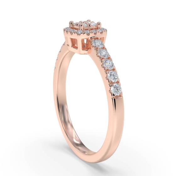 0.20ct VS/G-H Round Diamond Set Cluster Ring