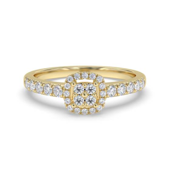 0.20ct VS/G-H Round Diamond Set Cluster Ring