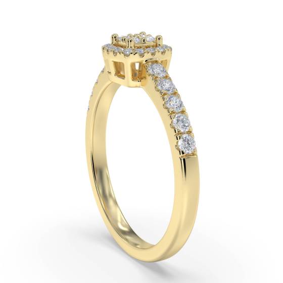 0.20ct VS/G-H Round Diamond Set Cluster Ring