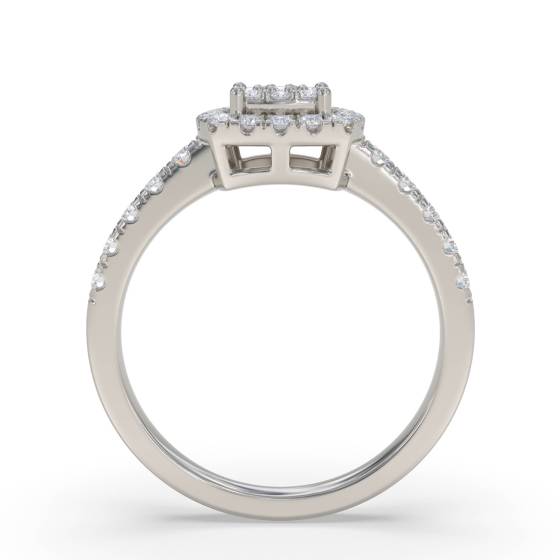 0.35ct VS/G-H Round Diamond Set Cluster Ring