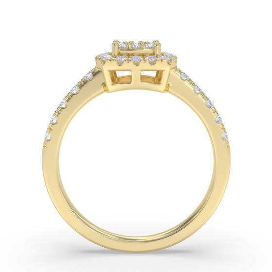 0.35ct VS/G-H Round Diamond Set Cluster Ring