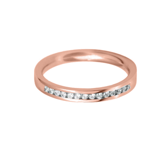 2.5mm Round Diamond 40% Wedding Ring