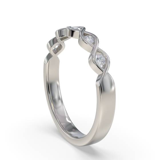 2.5mm Designer Diamond Wedding Ring