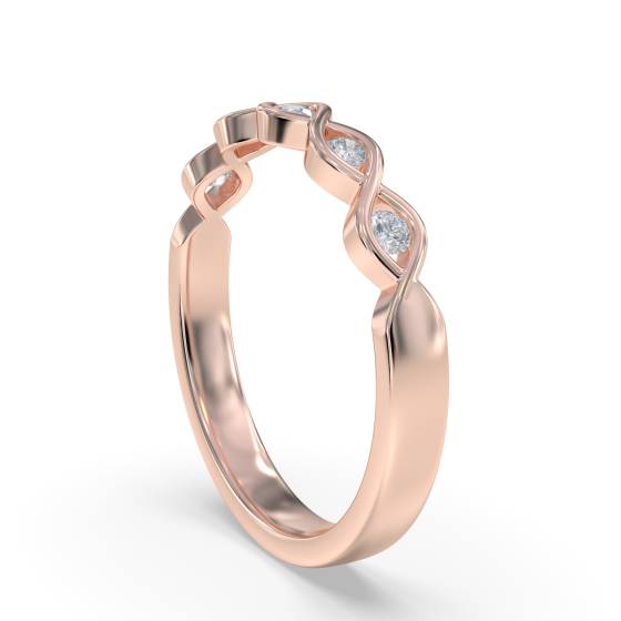 2.5mm Designer Diamond Wedding Ring