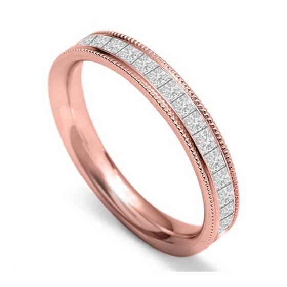 60% Princess Diamond Vintage Wedding Ring