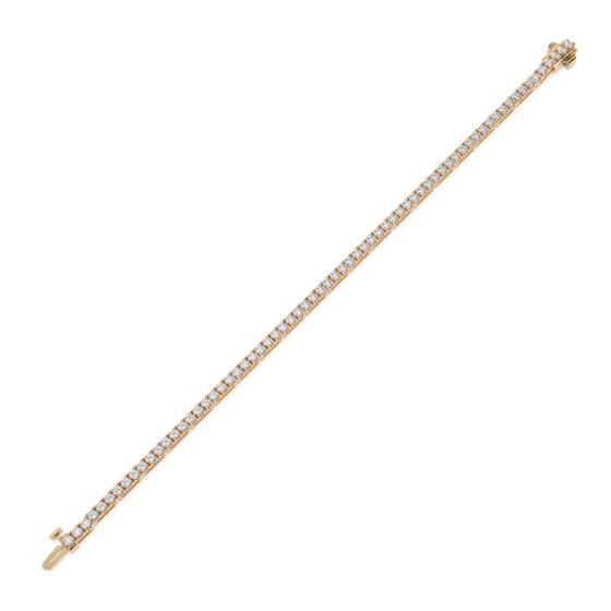 Traditional Single Row Round Diamond Tennis Bracelet