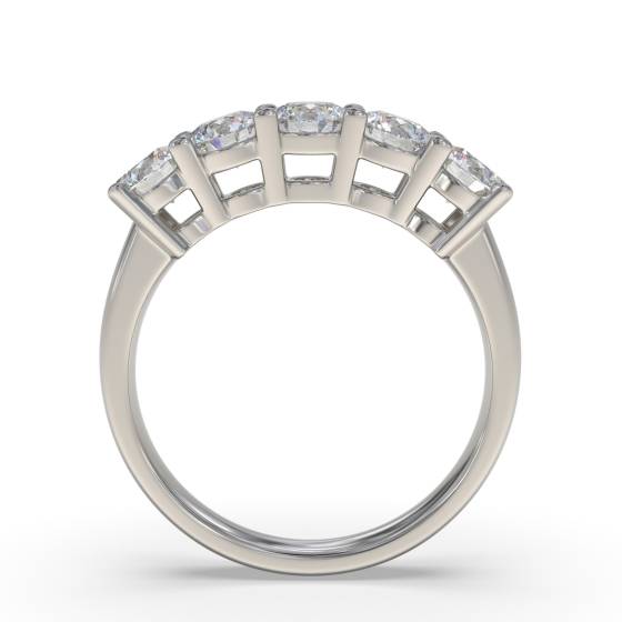 0.50ct I1/G 5 Stone Natural Diamond Ring
