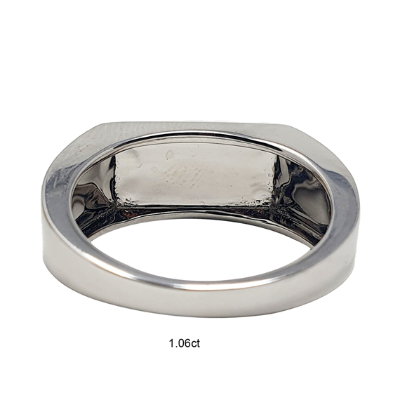 1.06ct VS/E-F Round Natural Diamond Mens Ring