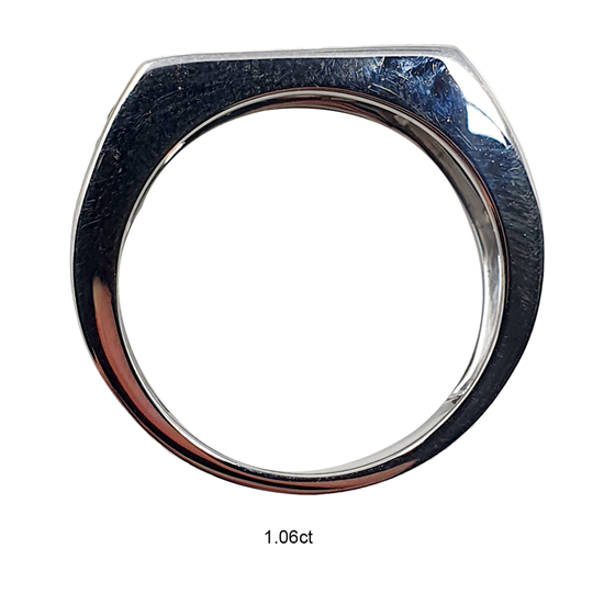 1.06ct VS/E-F Round Natural Diamond Mens Ring