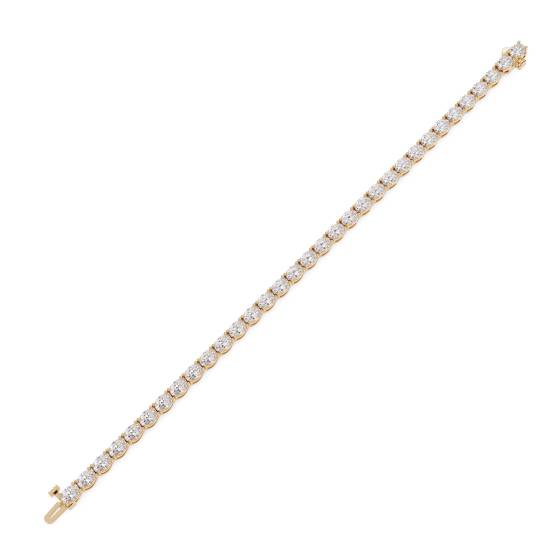 10ct Oval Diamond Horizontal Set Designer Bracelet