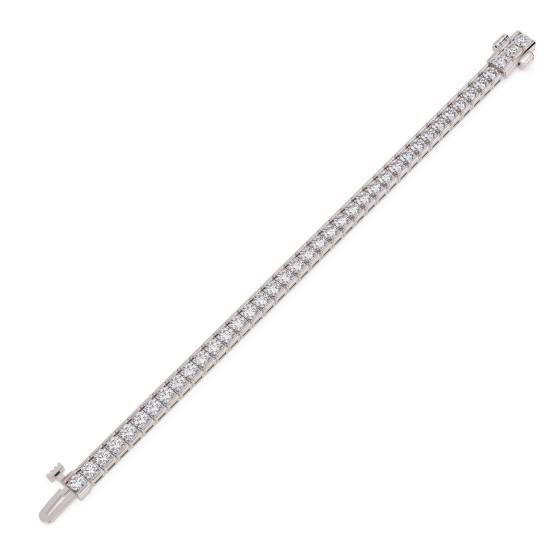 Modern Round Diamond Tennis Bracelet