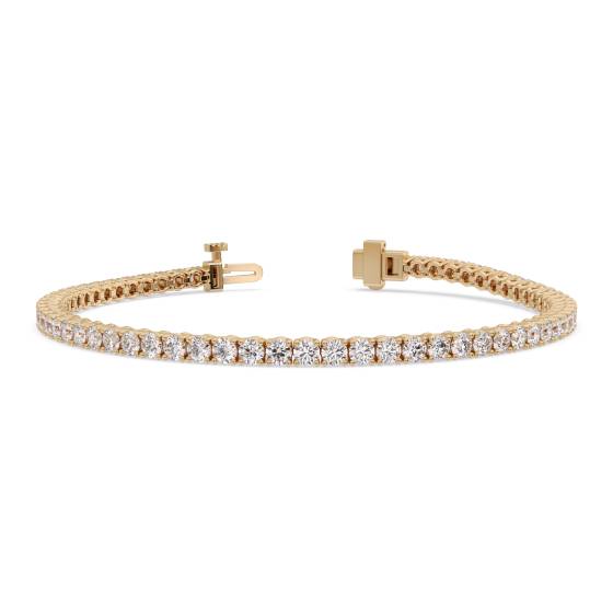 Unique Round Diamond Tennis Bracelet