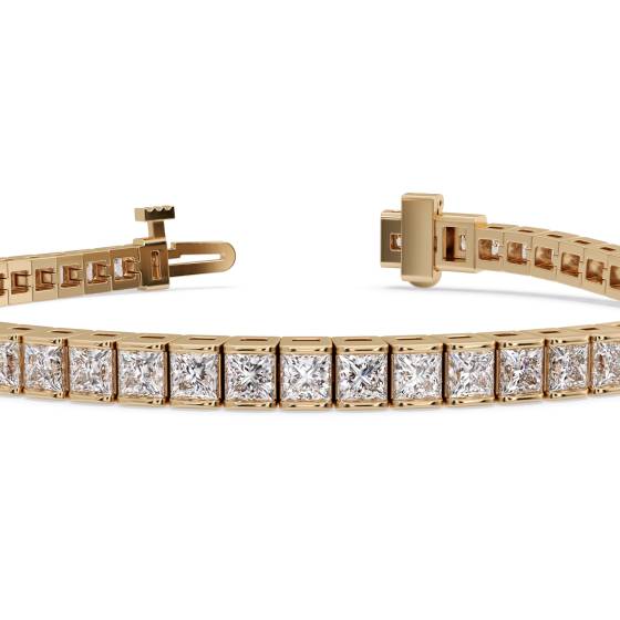 Unique Princess Diamond Tennis Bracelet