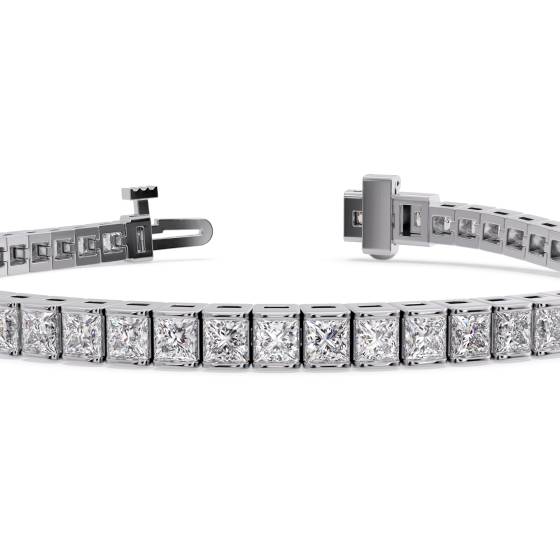 Unique Princess Diamond Tennis Bracelet