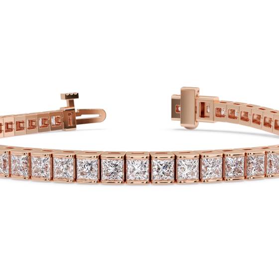 Unique Princess Diamond Tennis Bracelet