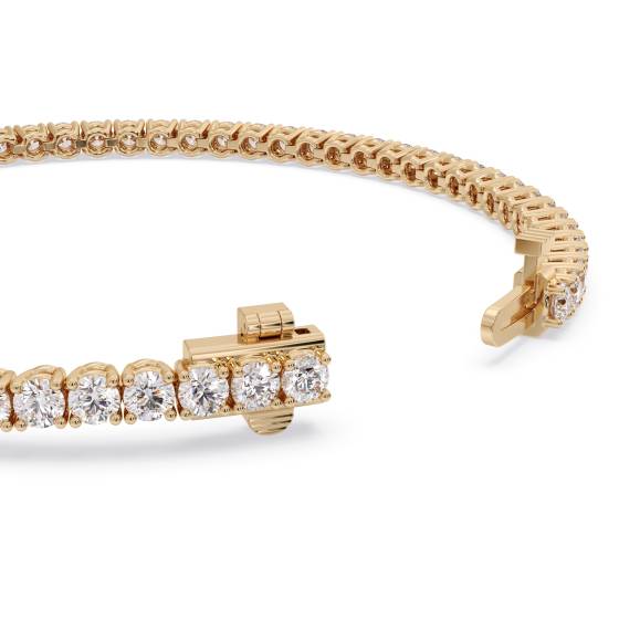 Unique Round Diamond Tennis Bracelet