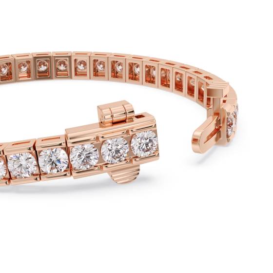 Modern Round Diamond Tennis Bracelet