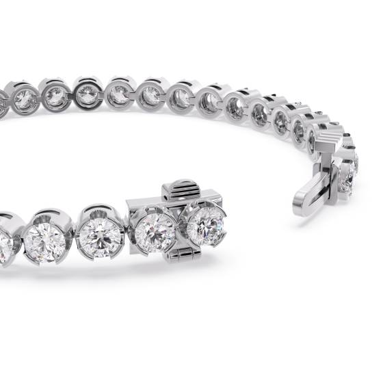 Classic Single Row Diamond Tennis Bracelet