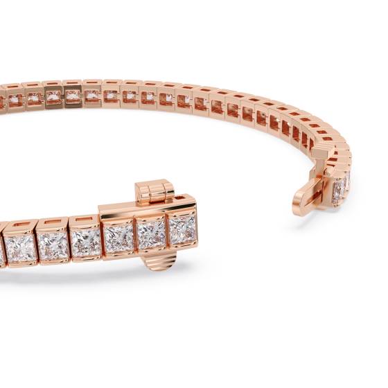 Unique Princess Diamond Tennis Bracelet