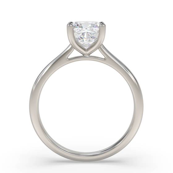 Cushion Diamond Solitaire Engagement Ring