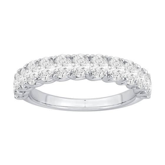 1.10ct Oval Diamond Four Claw Eternity Ring