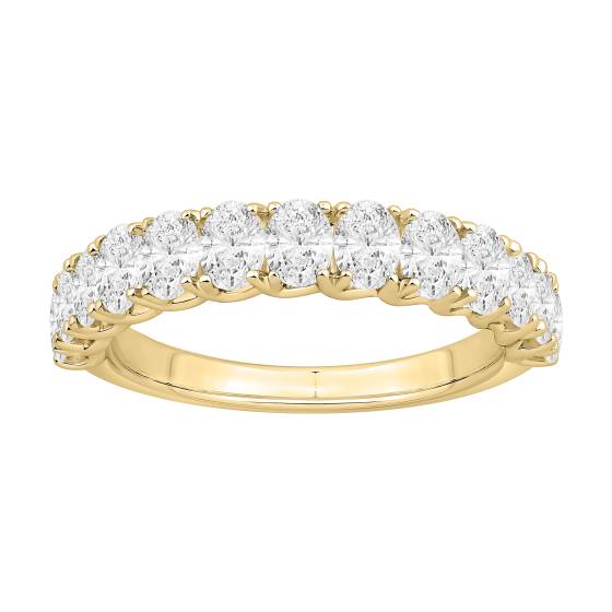 1.10ct Oval Diamond Four Claw Eternity Ring