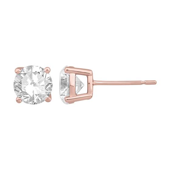 Labgrown Diamonds Four Claw Stud Earrings