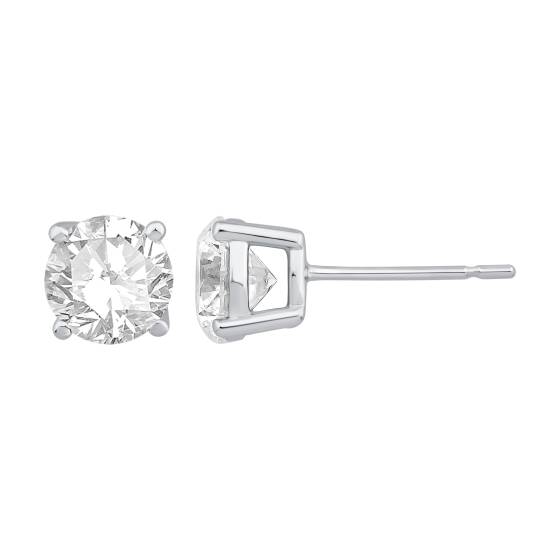 Labgrown Diamonds Four Claw Stud Earrings