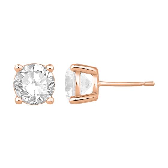 Labgrown Diamonds Four Claw Stud Earrings