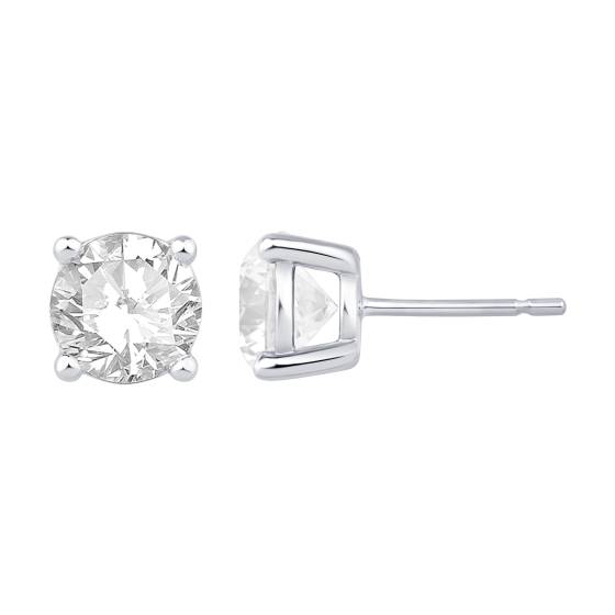 Labgrown Diamonds Four Claw Stud Earrings