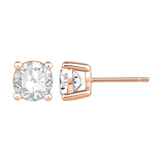 Labgrown Diamonds Four Claw Stud Earrings