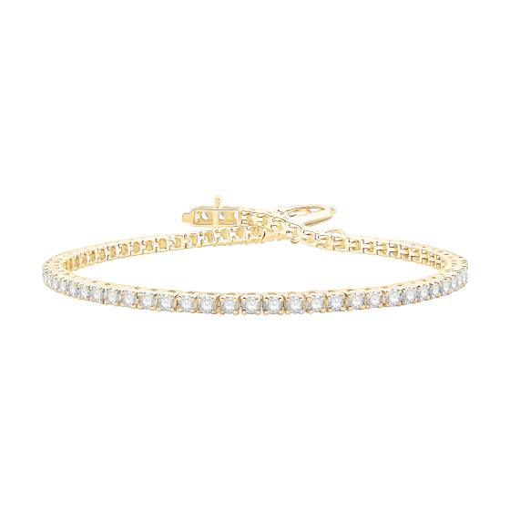 Round Diamond Lab Grown Bracelet