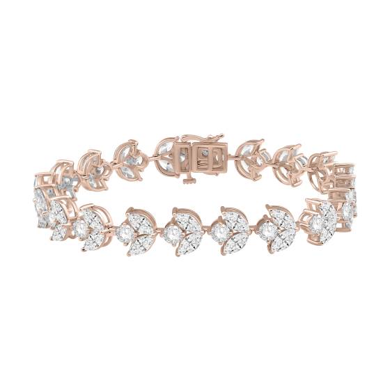 Marquise and Round Diamond Bracelet