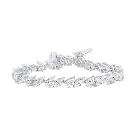 Marquise and Pear Diamond Bracelet