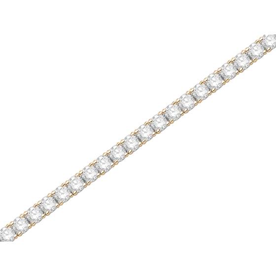 4.00ct VVS1/D-E 7.12Inches Round Cut Labgrown Tennis Bracelet