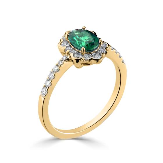 1.50ct Emerald Pear Ring