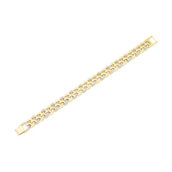 Mens Diamond Cuban Bracelet