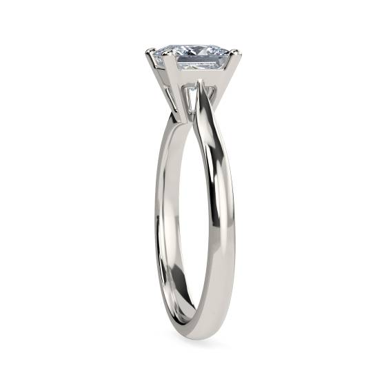 0.40ct VVS2/E Princess Natural Diamond Engagement Ring