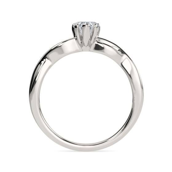 Infinity Love Swirl Heart Diamond Engagement Ring