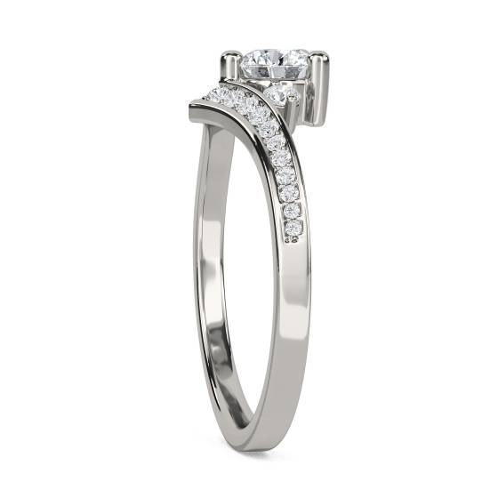 Modern Round Diamond Designer Ring