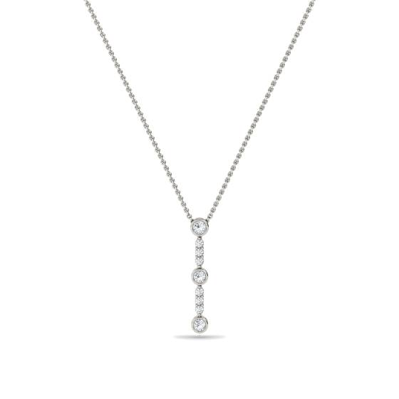 Elegant Round Diamond Trilogy Pendant